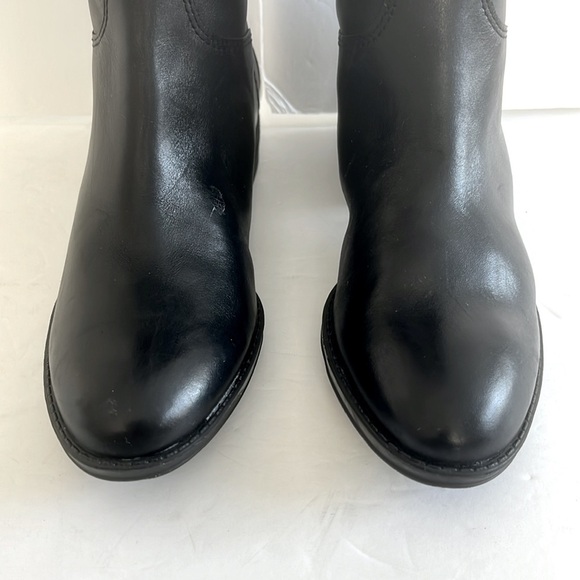 Sam Edelman $200 Penny Knee High Riding Black Leather Riding Boots Size 5 NWT - Picture 10 of 11